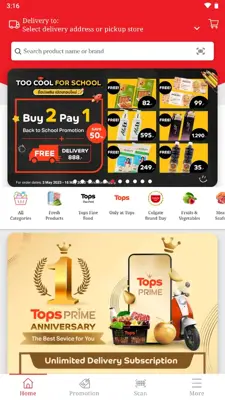 Tops Online - Food & Grocery android App screenshot 0